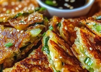 Panqueque crujiente de vegetales (Bonus: Salsa asiática)