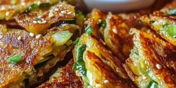 Panqueque crujiente de vegetales (Bonus: Salsa asiática)